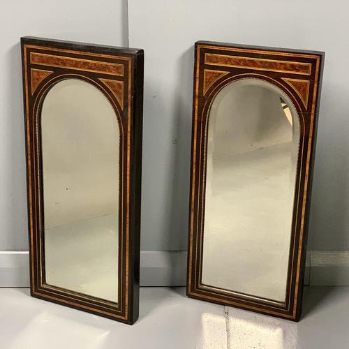 Pair of Amboyna & Ebonised Pier Mirrors (1 of 9)