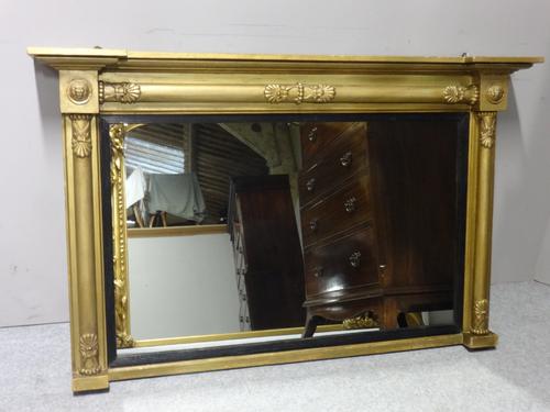 English Gilt Overmantle Mirror c.1830 (1 of 4)