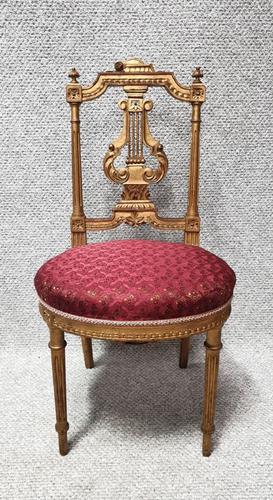 Lovely French Gilt Boudoir Chair (1 of 10)