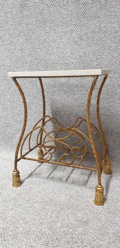 Superb Gilt Metal Magazine RAck (1 of 6) Superb Gilt Metal Magazine RAck (1 of 6)