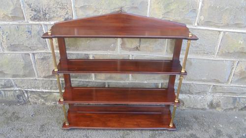 Antique Regency Mahogany & Brass Wall Shelves (1 of 1) Antique Regency Mahogany & Brass Wall Shelves (1 of 1)