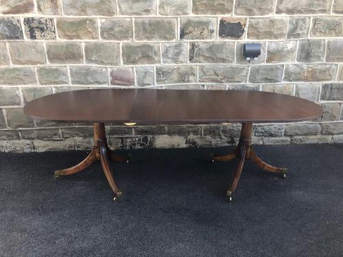 Antique Mahogany Twin Pillar 7.5ft Extending Dining Table (1 of 9) Antique Mahogany Twin Pillar 7.5ft Extending Dining Table (1 of 9)
