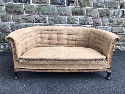 Antique English Upholstered Sofa for recovering (1 of 9)