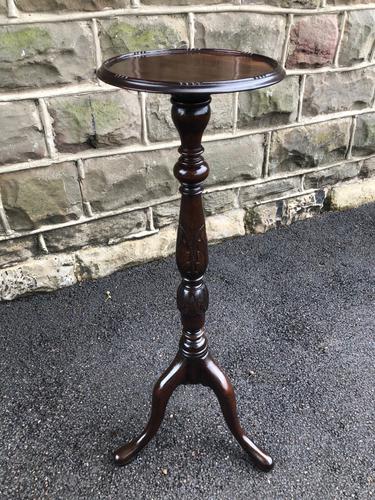 Antique Mahogany Torchiere Plant Stand (1 of 6)