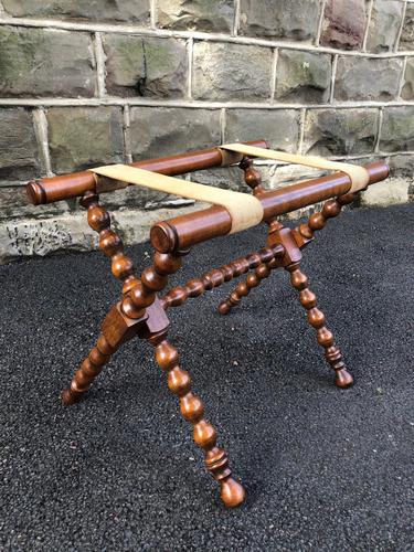 Antique Beech Butlers Tary Luggage Stand (1 of 6)