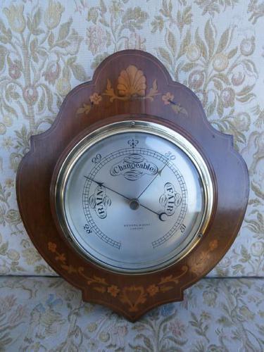 Antique Inland Mahogany Barometer Kendal & Dent London c.1900 (1 of 1)