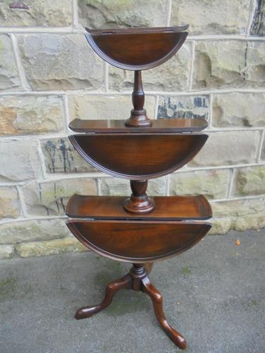 Antique Mahogany 3 Tier Drop Flap Dumbwaiter (1 of 1) Antique Mahogany 3 Tier Drop Flap Dumbwaiter (1 of 1)