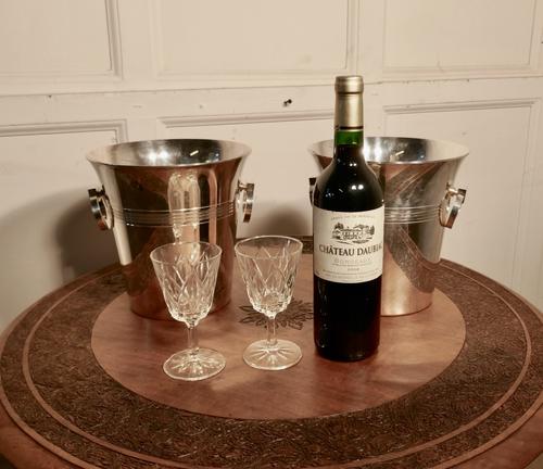 Fine Pair of French Art Deco Style Wine Coolers, Champagne Ice Buckets (1 of 6) Fine Pair of French Art Deco Style Wine Coolers, Champagne Ice Buckets (1 of 6)