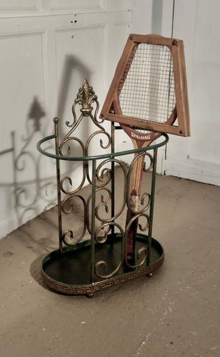 Roomy Half Round Wirework Stick Stand or Umbrella Stand (1 of 5) Roomy Half Round Wirework Stick Stand or Umbrella Stand (1 of 5)
