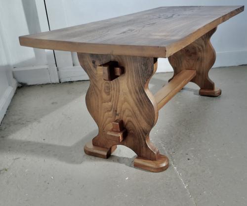 A Chunky Solid Elm Farmhouse Coffee Table (1 of 5)