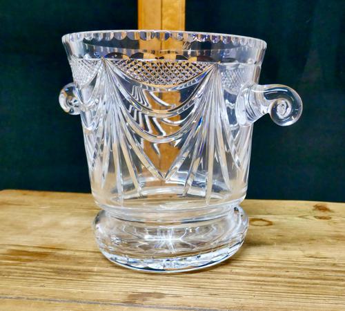 French Art Deco Hand Blown Cut Crystal Champaign Ice Bucket, Wine Cooler (1 of 5) French Art Deco Hand Blown Cut Crystal Champaign Ice Bucket, Wine Cooler (1 of 5)