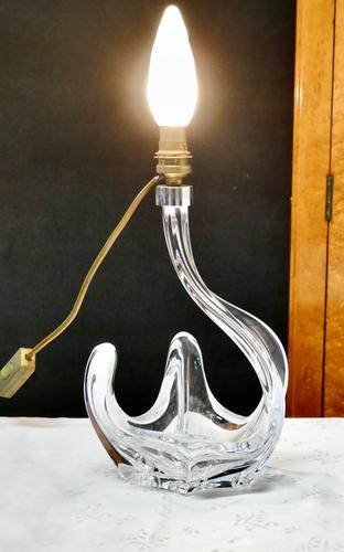 Baccarat Crystal Swan Shaped Lamp (1 of 7) Baccarat Crystal Swan Shaped Lamp (1 of 7)