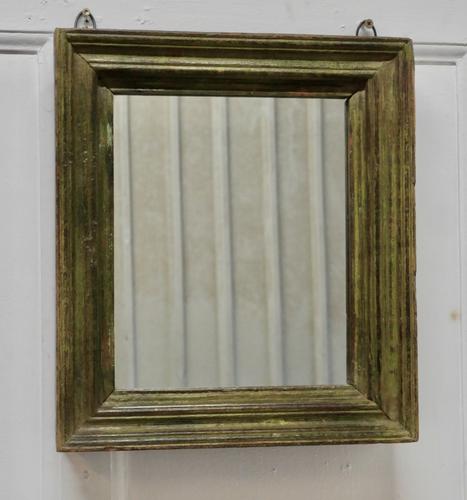 19th Century French Wall Mirror with Old Painted Frame (1 of 4) 19th Century French Wall Mirror with Old Painted Frame (1 of 4)