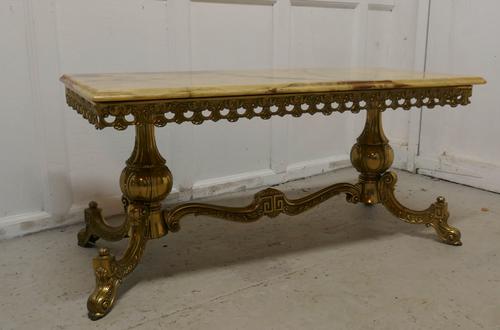 Superb Quality French Brass & Marble Coffee Table (1 of 6) Superb Quality French Brass & Marble Coffee Table (1 of 6)