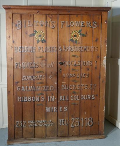 Victorian Painted Cupboard, Florist Flower Shop Supplies, Waltham London (1 of 1)