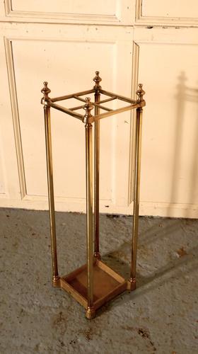 Victorian Brass & Cast Iron Walking Stick Stand or Umbrella Stand (1 of 1)