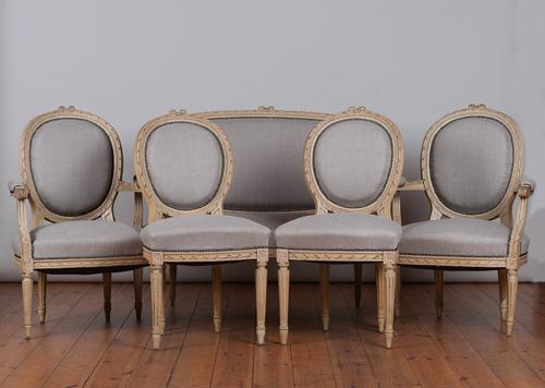 Late 19th Century 5 Piece French Painted Salon Suite (1 of 1)