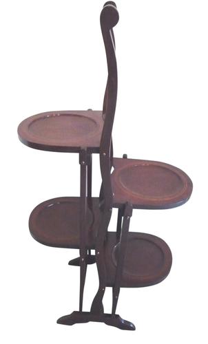 Inlaid Mahogany Folding Cake Stand c.1920 (1 of 1) Inlaid Mahogany Folding Cake Stand c.1920 (1 of 1)