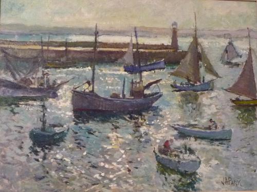 Oil Painting of St. Ives Harbour by John Anthony Park c.1930 (1 of 1)