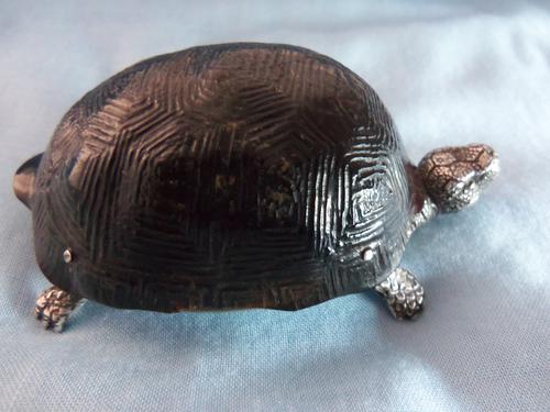 RARE TURTLE & SILVER VESTA CASE 1882 (1 of 1)