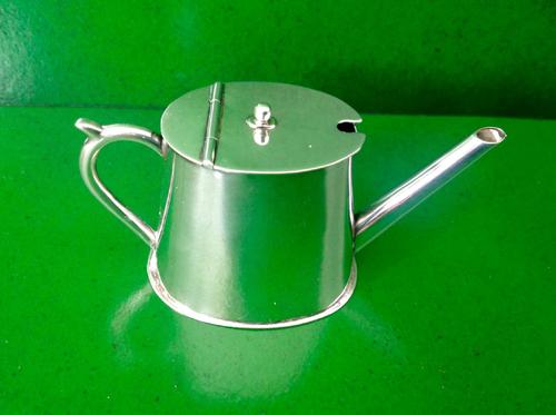 Antique Victorian Novelty Silver Mustard Pot - 1894 (1 of 1) Antique Victorian Novelty Silver Mustard Pot - 1894 (1 of 1)