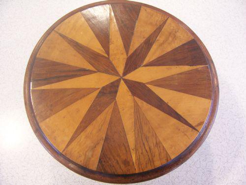 Miniature Apprentice Piece Inlaid Tilt Top Table (1 of 1)