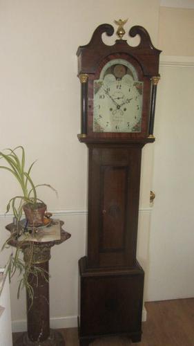 Minehead 19th Century Moon Phase Oak Longcase Clock (1 of 1)