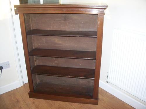 Victorian Mahogany Bookcase with Adjustable Shelves (1 of 1)