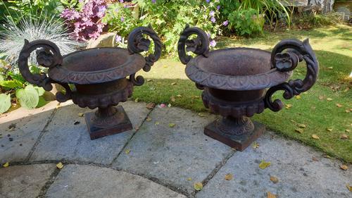 19th Century French Cast-Iron Urns (1 of 7) 19th Century French Cast-Iron Urns (1 of 7)