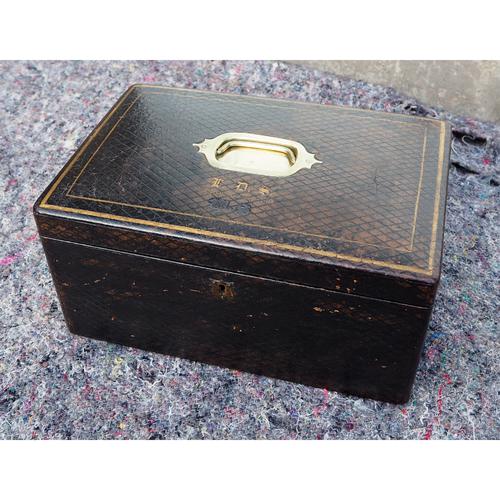 Mid 19th Century Leather Fitted Box (1 of 6) Mid 19th Century Leather Fitted Box (1 of 6)