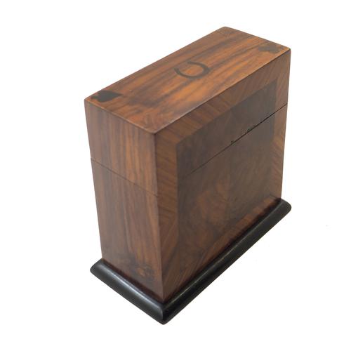 Beautiful French Walnut & Tulipwood Card Box c.1870 (1 of 1)