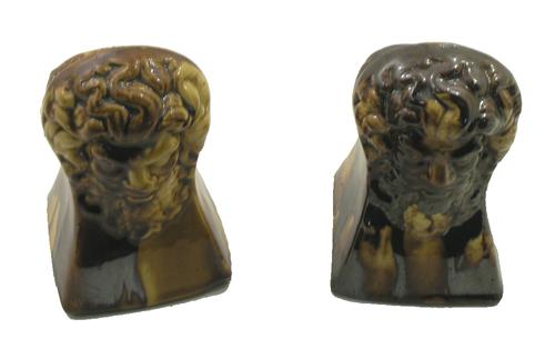 Rare Pair of Scottish Pottery Sash Window Stops c.1860 (1 of 1)