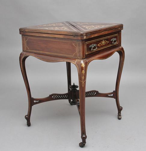 19th Century Inlaid Envelope Table (1 of 16)