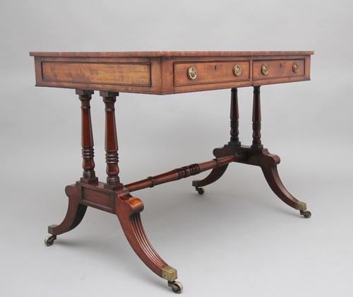 Early 19th Century Mahogany Library Table (1 of 12)