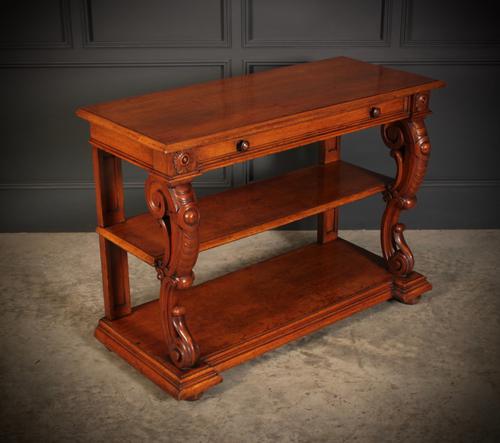 Victorian Oak 3 Tier Console Table (1 of 15) Victorian Oak 3 Tier Console Table (1 of 15)