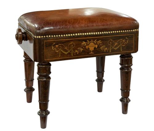 19th Century Rosewood Rise & Fall Stool (1 of 6) 19th Century Rosewood Rise & Fall Stool (1 of 6)