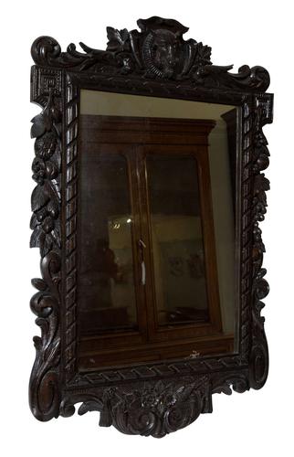 Carved Oak Wall Mirror c.1880 (1 of 6) Carved Oak Wall Mirror c.1880 (1 of 6)