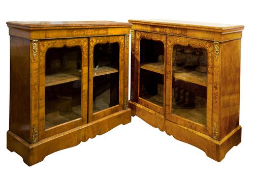 Superb Pair of English Pier Cabinets (1 of 9) Superb Pair of English Pier Cabinets (1 of 9)