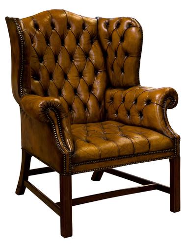 18th Century Style Leather Wing Chair c.1900 (1 of 6) 18th Century Style Leather Wing Chair c.1900 (1 of 6)