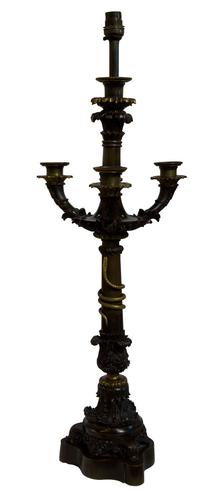Fine Charles X Bronze Candelabrum (1 of 6) Fine Charles X Bronze Candelabrum (1 of 6)