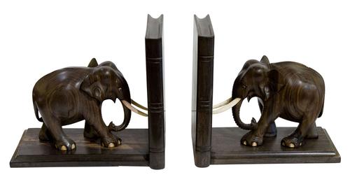 Fine Quality Pair of Edwardian Elephant Bookends (1 of 5) Fine Quality Pair of Edwardian Elephant Bookends (1 of 5)