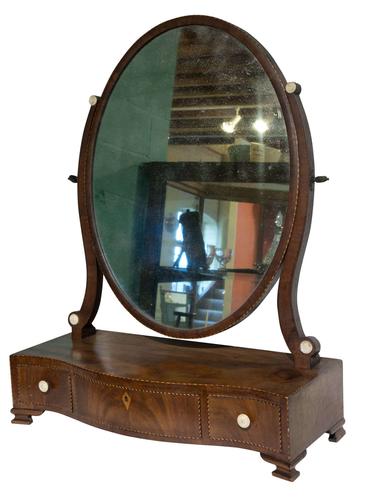 18th Century Serpentine Fronted Dressing Table Mirror c.1770 (1 of 3) 18th Century Serpentine Fronted Dressing Table Mirror c.1770 (1 of 3)