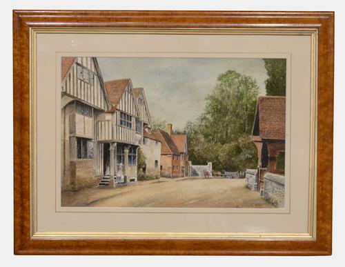 19th Century Watercolour of 'The Olde Tigers Head' (1 of 3) 19th Century Watercolour of 'The Olde Tigers Head' (1 of 3)