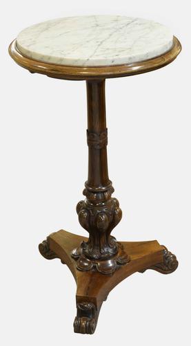19th Century Rosewood Marble Top Wine Table c.1840 (1 of 1) 19th Century Rosewood Marble Top Wine Table c.1840 (1 of 1)