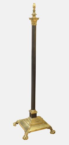 Antique Brass Corinthian Column Standard Lamp c.1910 (1 of 1) Antique Brass Corinthian Column Standard Lamp c.1910 (1 of 1)