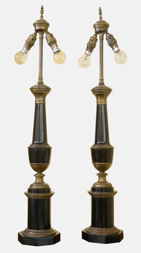 Embonised & Brass Table Lamps c.1920 (1 of 1) Embonised & Brass Table Lamps c.1920 (1 of 1)