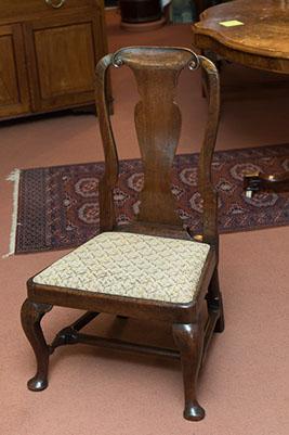 Queen Anne Period Oak Nursing Chair (1 of 1)