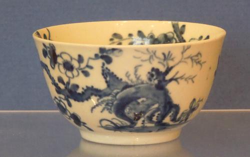 Early Worcester Tea Bowl, Prunus Root Pattern C.1760 (1 of 7)