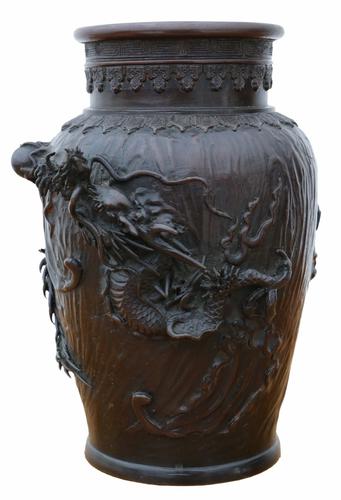 Antique Fine Quality Japanese 19th Century Bronze Vase C.1850 (1 of 6) Antique Fine Quality Japanese 19th Century Bronze Vase C.1850 (1 of 6)