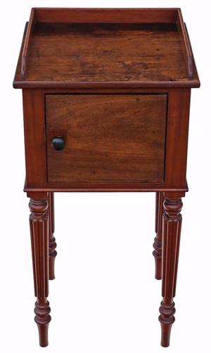 Mahogany Bedside Table / Cupboard / Cabinet (1 of 9)